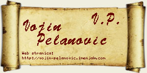 Vojin Pelanović vizit kartica
